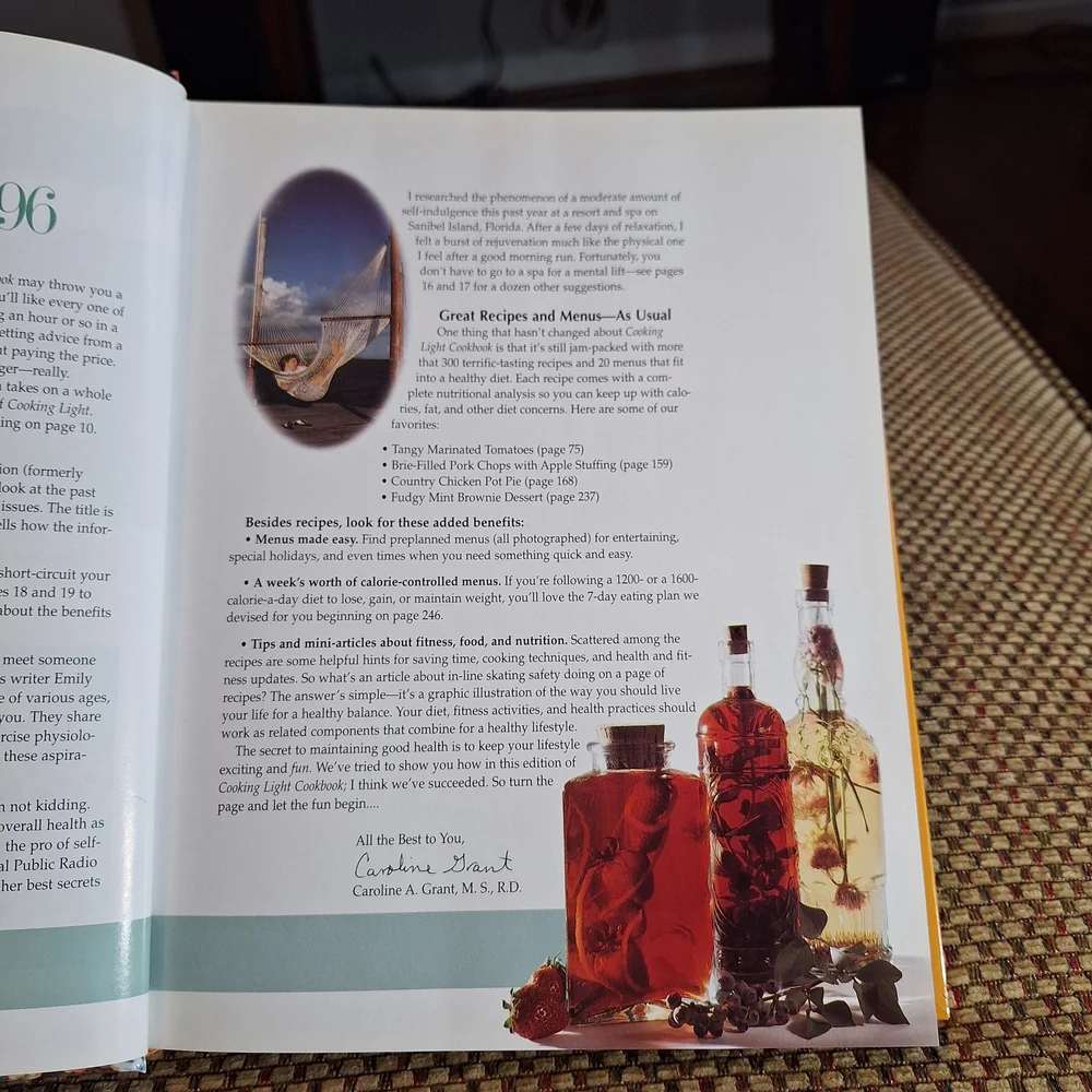 Cooking Light Cookbook 1996 The Way To Wellness
